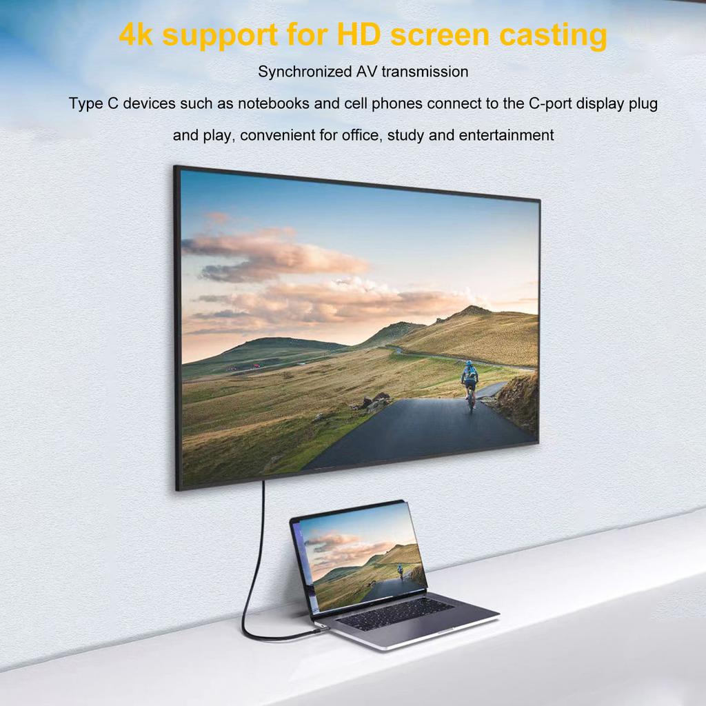 90 Degree USB C Cable 4K 60Hz Supports PD100W Type C 3.2 Gen2 Full Function USB C Fast Charging Cord for