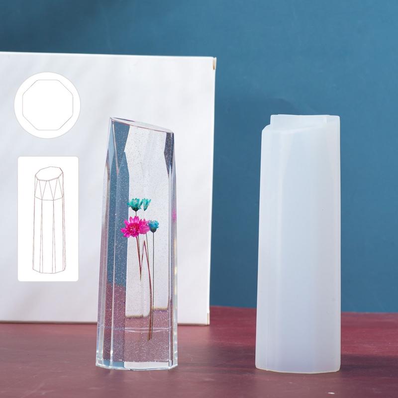 Large Crystal Tower Resin Mold 2 Sizes Crystal Point Silicone Molds for Resin Casting DIY Epoxy Mold for Resin Flowers