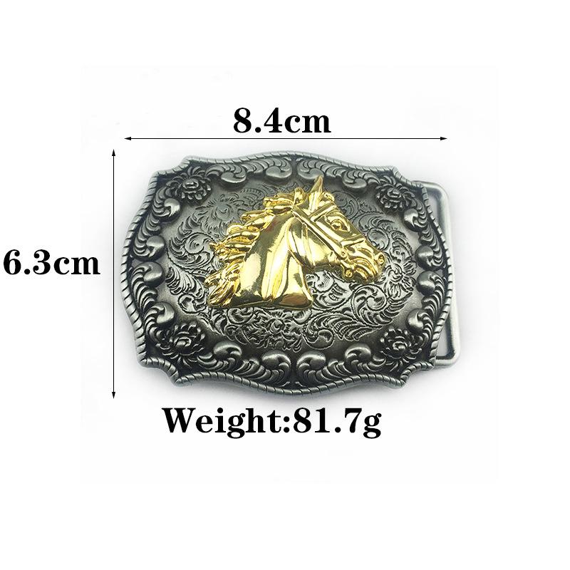 Men's Horse Head Punk Fashion Belt Buckle