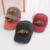 Children's Washable Excavator Cartoon Baseball Cap - Spring/autumn, Boys' Girls' Retro Baseball Cap