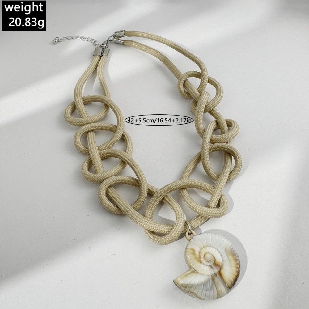 Shell Pendant Shell Pendant Necklace Chunky Statement Choker Boho Necklace  Casual Styling Necklace