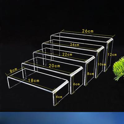 Înălțător Acrilic Suport de Afișare Transparent Organizator de Colonie Rafturi Acrilice Pentru Figurine Jucării Brioșe Mâncare Desert Suport de Afișare Parfum