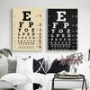 Snellen Eye Chart  Gifts Vintage Optometry Eye Chart Canvas Painting Wall Pictures Eye Doctor Art Prints Eye Clinic Decor