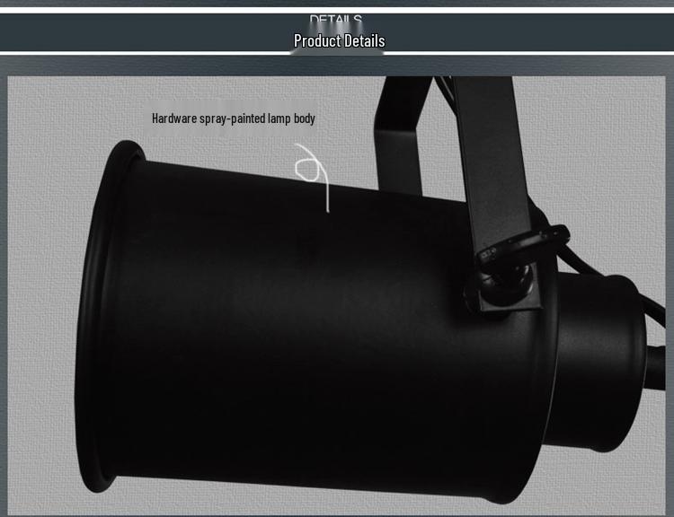 American Retro Industrial Cylinder Pendant Track Lamp