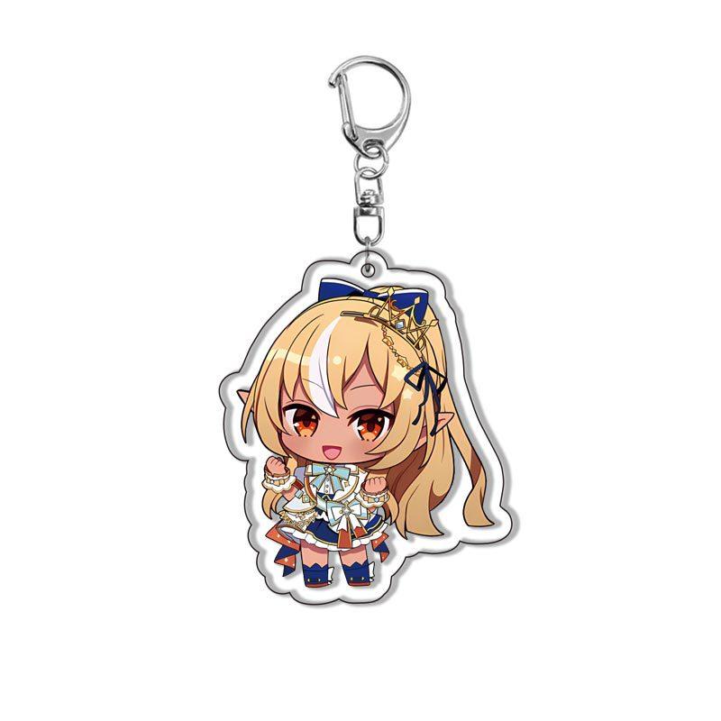 Kawaii Virtual YouTuber VTuber Acrylic Keychain Cartoon Cute Anime Hololive Production Bag Charm Creative Jewelry Accessories
