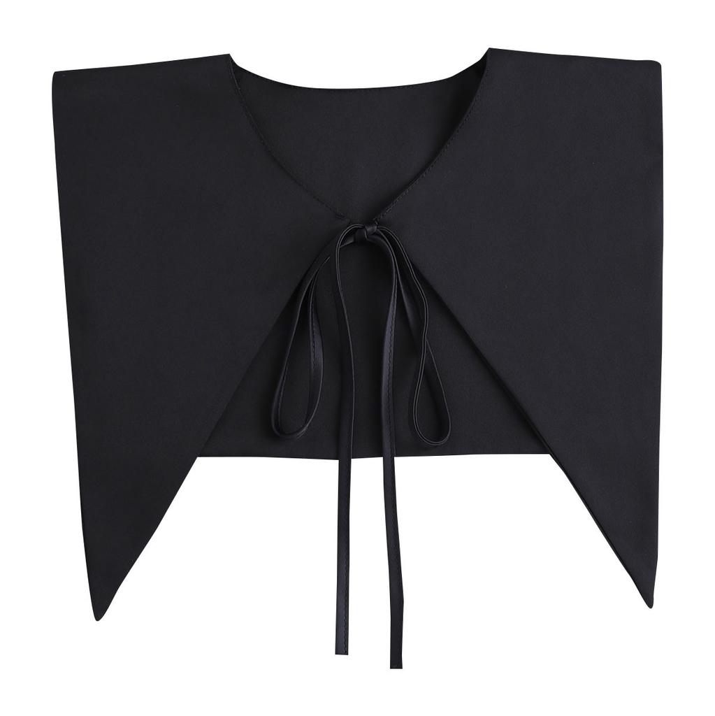 Girls Bowknots Fake Collar for Women Detachable Collars Lapel Blouse Top Fuax Cols False Collar Clothes Shirt Neckwear Accessory