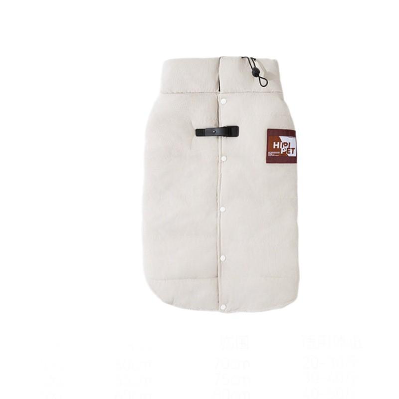 Warm Windproof Dog Vest Medium To Large Breeds Winter Outdoor Pet Coat Cotton-lined