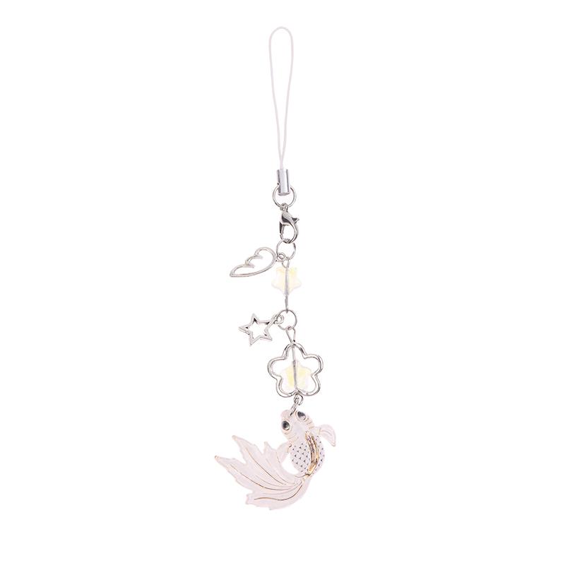 Colorful Fish Star Keychain Lanyard Wrist Strap Hanging Chain Mobile Phone Chain Charm
