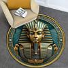 Egyptian symbolism Compass Circular Rug - Office Decorative Carpet For Living Room Bedroom Door Mat Floor Rug Computer Chair Area Rug