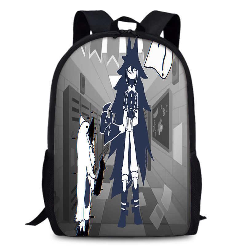 Durable Oxford Fabric School Backpack Unisex Miss Circle Cross-border Trendy Design