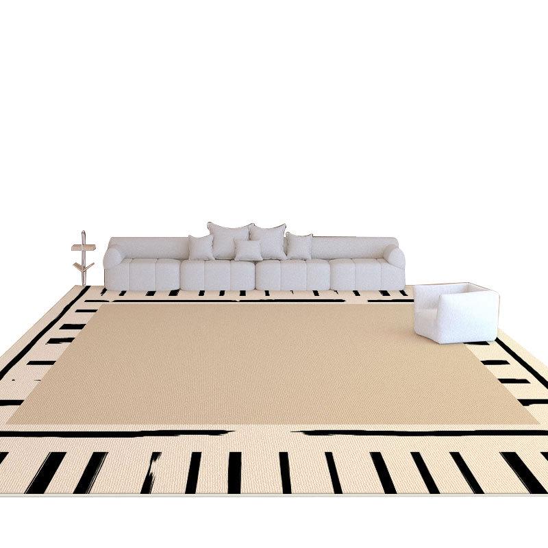 Contemporary Velvet Loop Rug - Water, Stain, and Dust Resistant for Living Room, Coffee Table, Bedroom, or Study