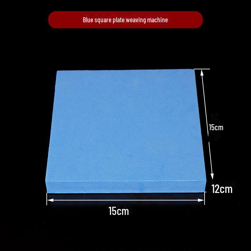 Handgewebte Rahmenflechtmaschine: Rotes Seilarmband- und Halskettenwerkzeug