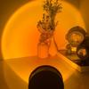 Mini Usb Sunset Lamp Led Projector Night Light 6 Colors Switch Rainbow Atmosphere Home Bedroom Background Wall Decoration Gift