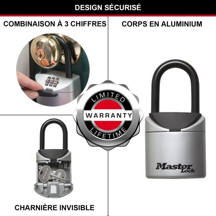 Boîte à Clé sécurisée Format XS avec Anse - MASTER LOCK 5406EURD