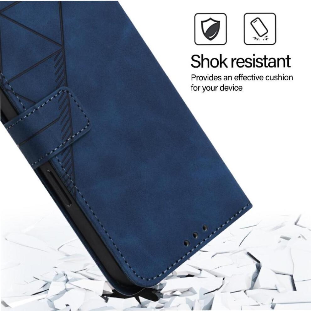 (Blue) Case for Samsung Galaxy A36 5g Credit Card Holder Flip Folio Book Protective Pu Leather Wallet Cover