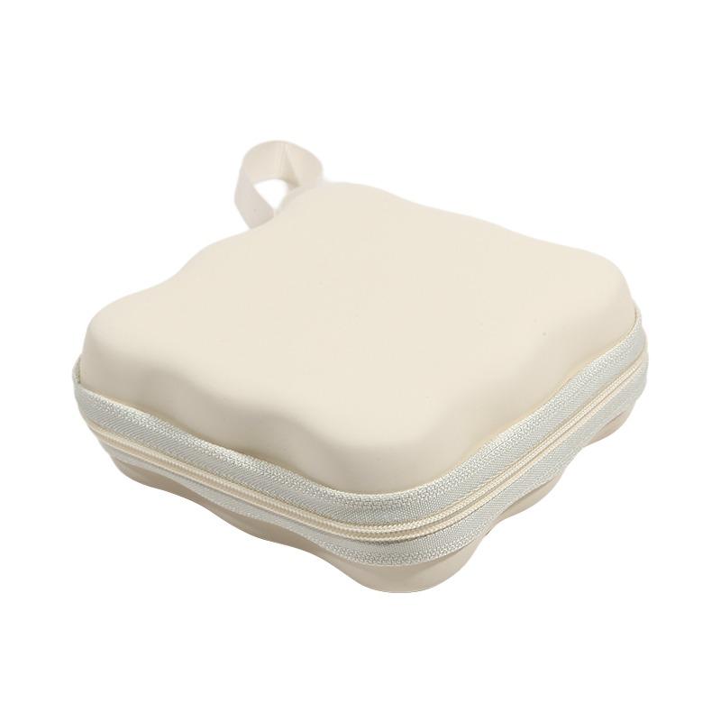 Fashion Cable Protector Bag Portable PU Charger Protector Storage Bag Portable Mini Bag Travel Pouch Coin Purse INS Solid Color