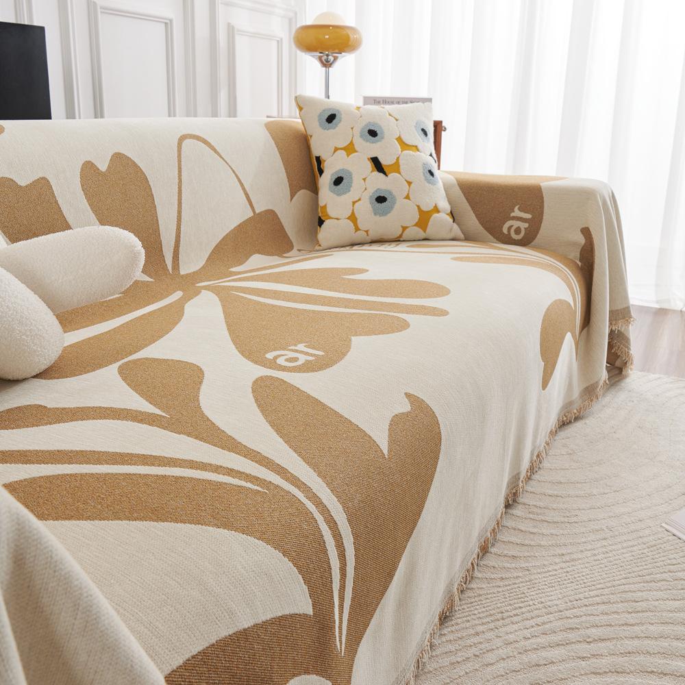 Copridivano in Ciniglia Asciugamano Quattro Stagioni Universale Cuscino per Divano Copridivano Coperta Antigraffio Completamente Coperto Senso Avanzato