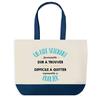Tote Bag - PLANETEE - A Formidable Caregiver - Blue - Cotton - 40x45 Cm