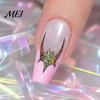 Easy Application Nail Art for Novices Halloween Stickers, Glitter Gothic Bat Decals, Creative DIY Consumables Self-Adhesive Accessories Women