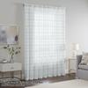 Single Panel Light Oxygen Plaid Window Curtain Fresh Pastel Color Living Room Bedroom Relaxing Decorative With Rod Pocket Polyester Ideal For