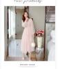 Elegant Autumn Fairy Mesh Lace Dress - Gentle Forest Style Temperament