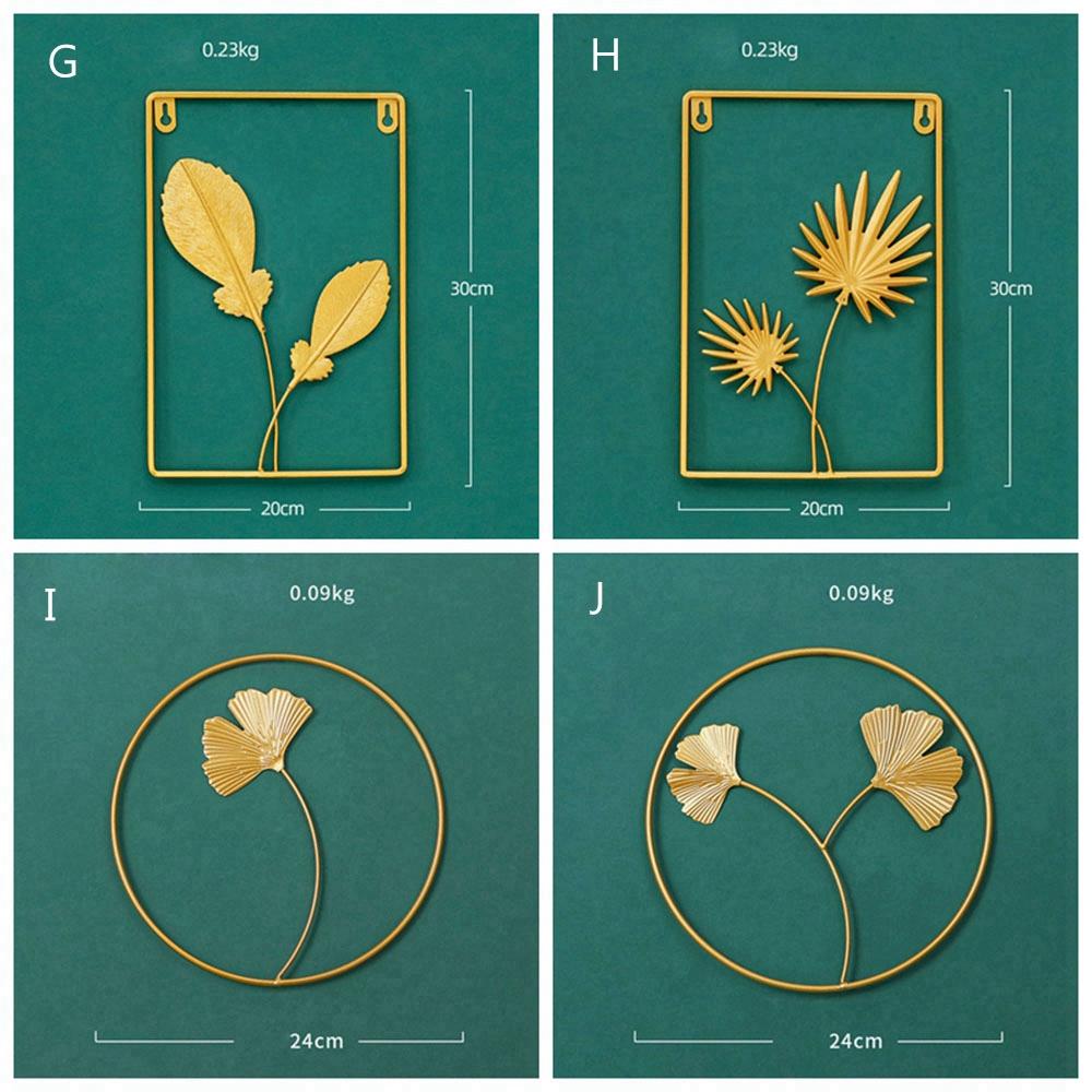 Ornaments Palm leaf Metal Canna Ginkgo Leaf Wall Decoration Room Decor Wall Hanging Ornament