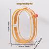 High-Transparency Thickened PVC Cotton Doll Storage Bag - Dustproof, Cute, Hanging, Transparent Q Round Design