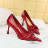 Sexy noční klub Tenké podpatky Super vysoké podpatky Mělká ústa Špičatá mašle Jednobotky Vysoké podpatky Dámské boty