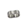 Stainless Steel Closed Figure-eight Buckle Double Hole Locating Bead Braided Leather Rope Assembly Handmade Jewelry Findings