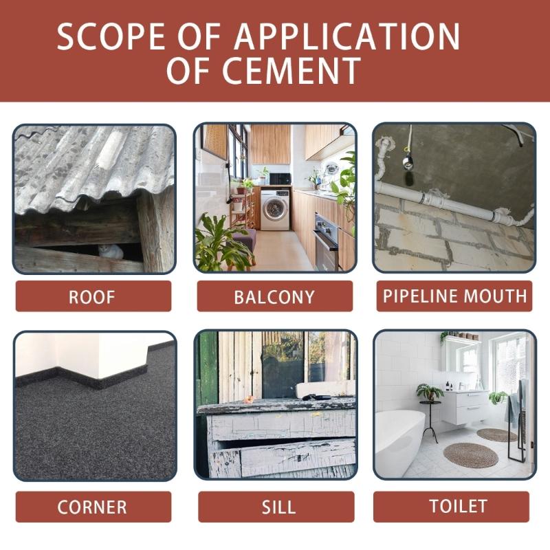 Hållbar & Mångsidig Lösning Pålitligt & Vattentätt Reparationscement Snabbtorkande Cement för Sprickiga Kakel & Skadad Fogmassa