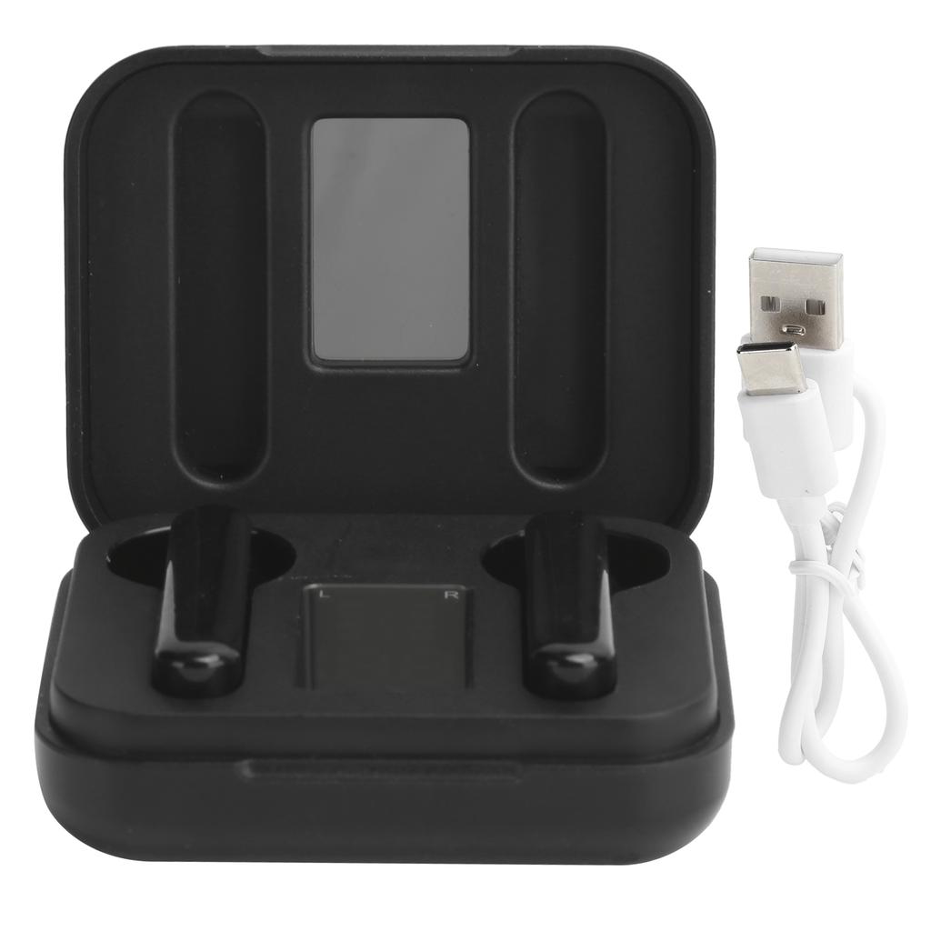 Wireless Bluetooth Headphone Digital Display Sports Smart Touch Bluetooth EarphoneBlack