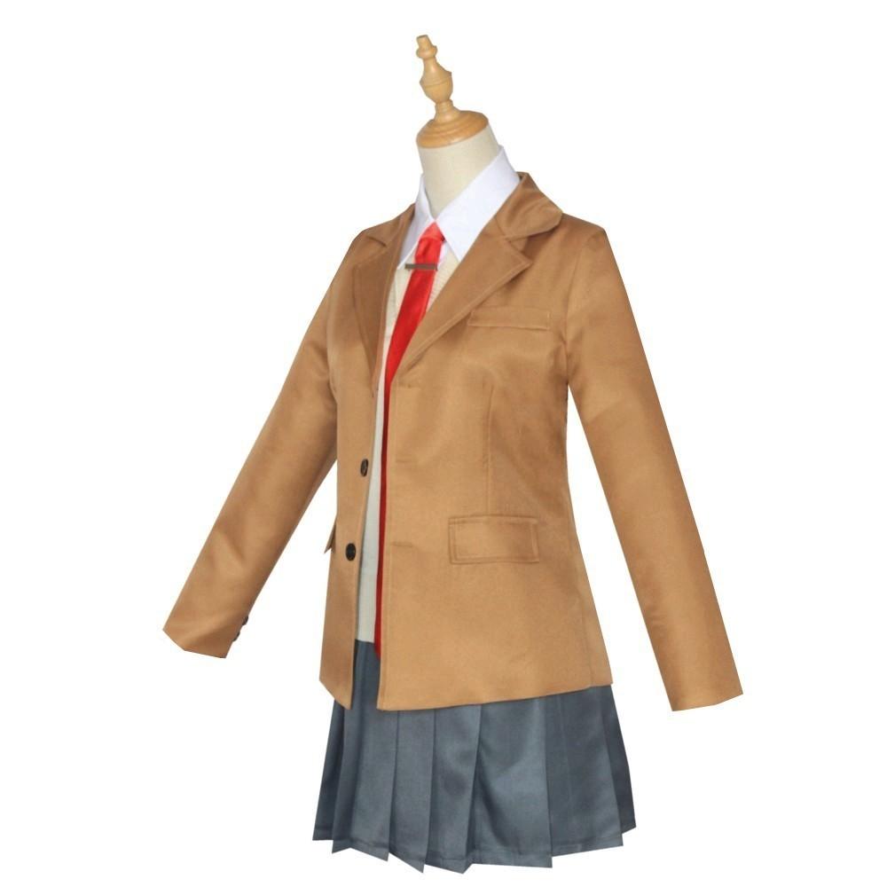 Anime Sakurajima Mai Cosplay Costume Rascal Does Not Dream of Bunny Girl Senpai Mai Sakurajima Cosplay Wig Bunny Ears Headwear