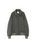 Kijun Men Hairy Wool Blouson Melange Gray