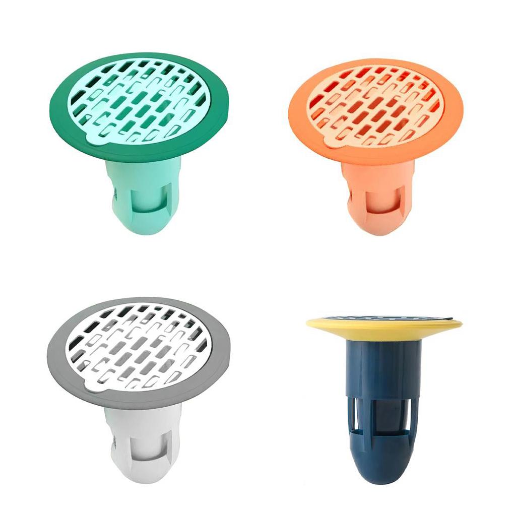 Floor Strainers Straining Cover Plug Bathroom Shower Anti-odor ABS Drain Core Anti-corrosion Water Filter with U-shaped Seal