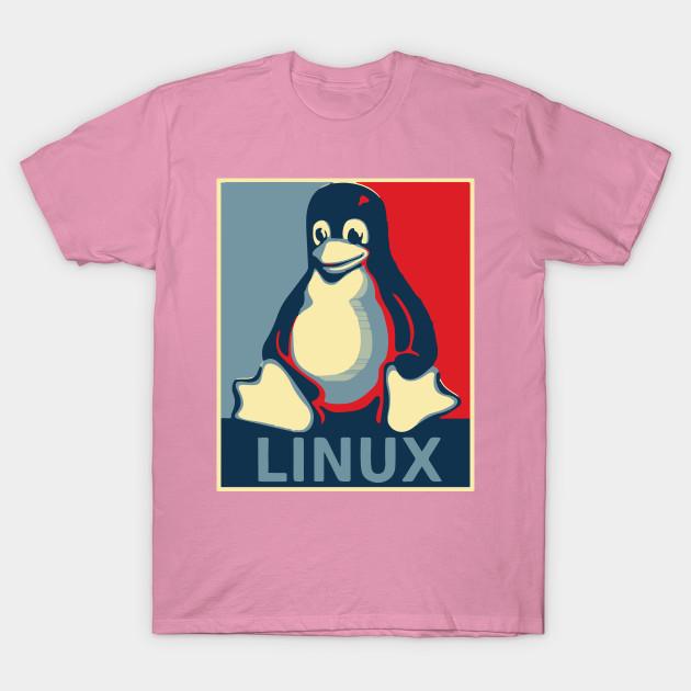 Tričko Ženy Linux Tux Klasický Obama Plakát Červená Modrá Harajuku Tisk Kawaii Tričko Léto Krátký rukáv Dámské Tričko Top Tričko