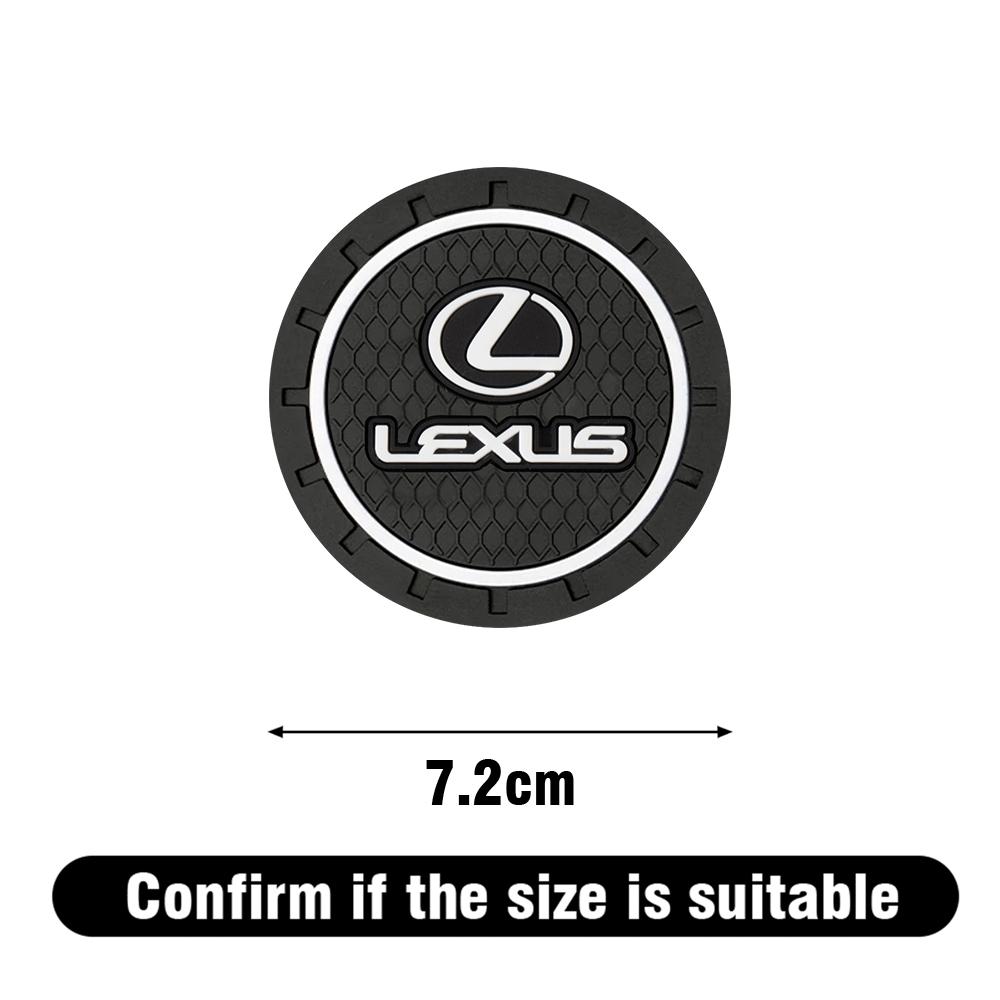 

1/2PCS Car Water Cup Mat Silicone Silent Coasters Accessories For Lexus F SPORT IS250 IS200 CT200h GS300 LS430 RX450h LX570 450H
