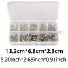 Stainless Steel Hex Nut and Bolt Set - 320pcs, Durable M2 M2.5 M3 M4 M5 Metric Size, Universal Hardware Kit for DIY Projects and Repairs