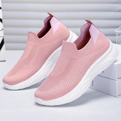 Shoes Women's Versatile Summer New Fly-woven Running Shoes Breathable Sports Shoes Comfortable Trend Women's Shoes Soft Sole Not Tired Feet