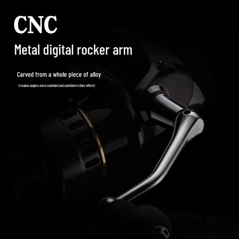 All-Metal Long-Casting Spinning Fishing Reel with Metal Handle and Slanted Line Opening for Genuine Micro-Lure Rods.