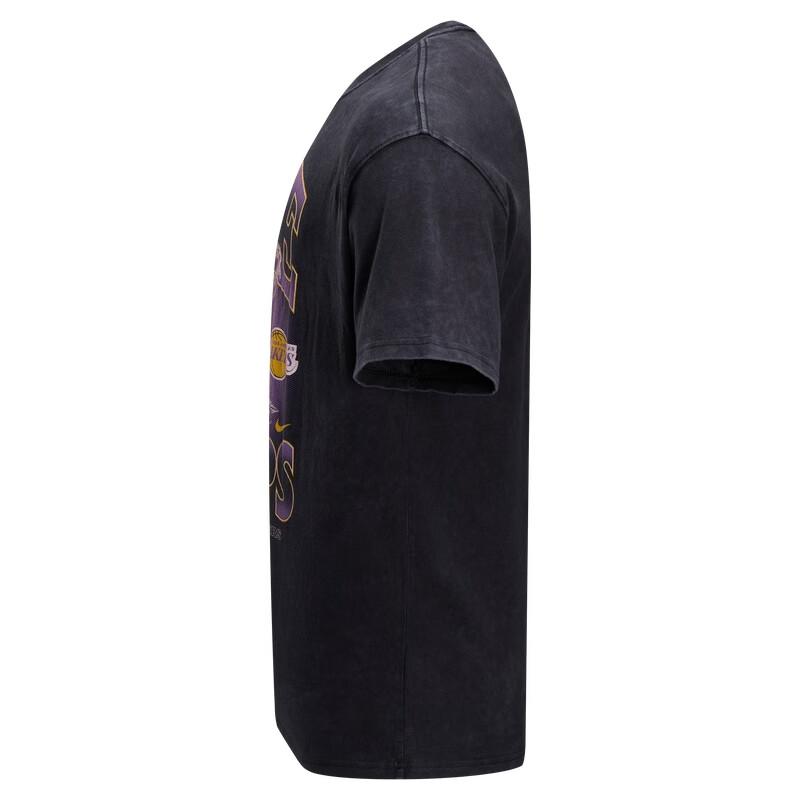 New Nike X NBA Courtside Los Angeles Lakers T Shirt Men's Black HQ1282-010