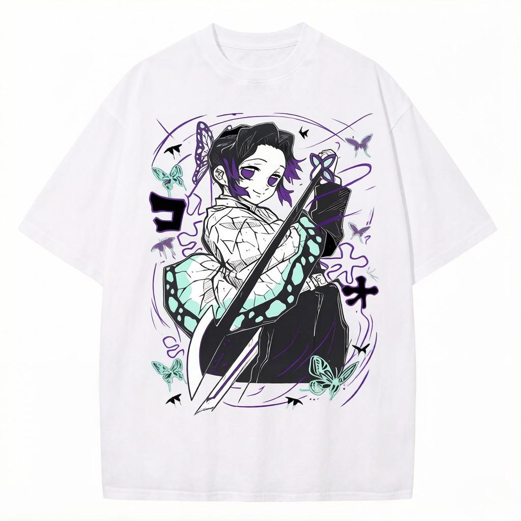 A Tshirt Featuring Agusha Masanosuke The Protagonist of The Japanese Anime Demon Slayers Ginza 21st Century Style Cotton Top