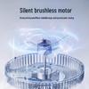 Compact USB Desktop Fan with Digital Display - Silent High-Speed for Office & Home