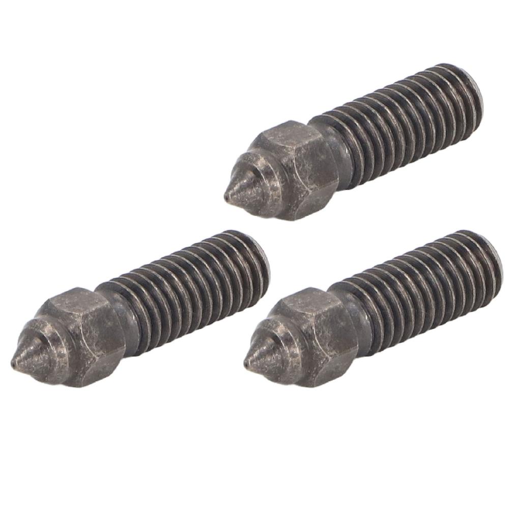 3Pcs Hardened Steel Nozzle 1.75mm 0.4mm M6 3D Printer Nozzle for K1 K1 Maximum for Anycubic Vyper