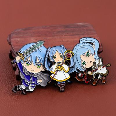 Anime Frieren Nach dem Ende der Reise Emaille-Pins Brosche Anstecknadeln für Fans Rucksack Schmuckzubehör