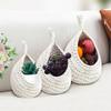 Hanging Fruit Basket for Kitchen Teardrop Hanging Baskets Boho Wall Hanging Baskets Handwoven Hanging Plant Basket Decor