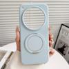 Liquid Silicone Soft Case For Vivo x300 and X300 Pro Magnetic Suction Baby Skin Touch Anti-Fingerprint 360° Rotation Stand Cover