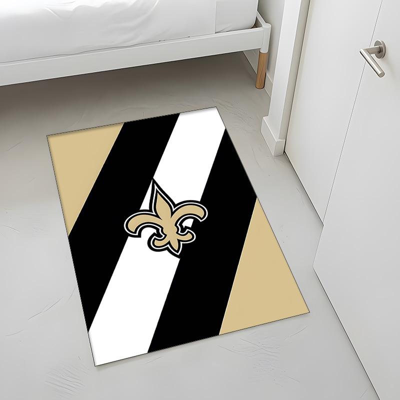 New Orleans Saints (5) Rug Suitable For Living Rooms Bedrooms Computer Rooms Dining Areas And Placement Under Tables And Chairs Also An Ideal Choice F