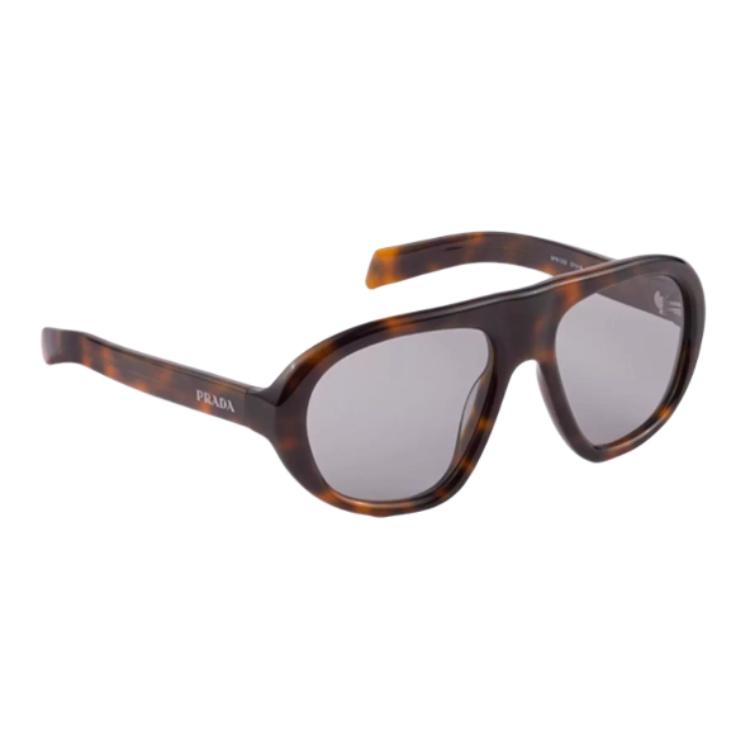 Prada Logo Pilot Sunglasses Women Sunglasses Tortoise SPRC05_E20D