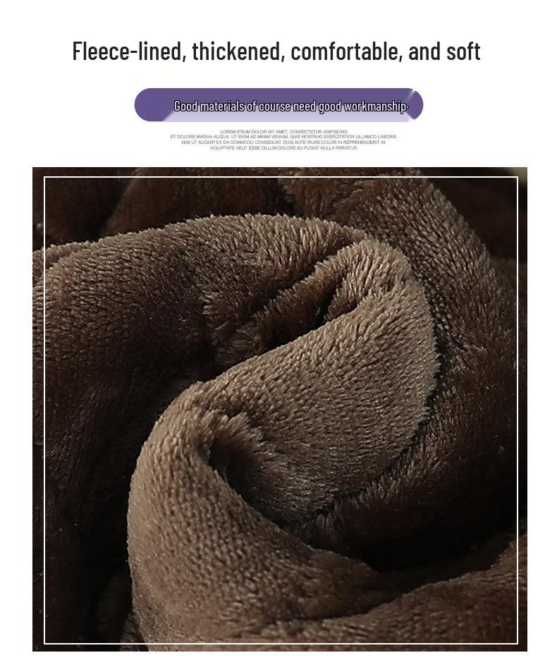 Mormors vinterbomullsjacka med fleecefoder: Varm, förtjockad jacka för äldre