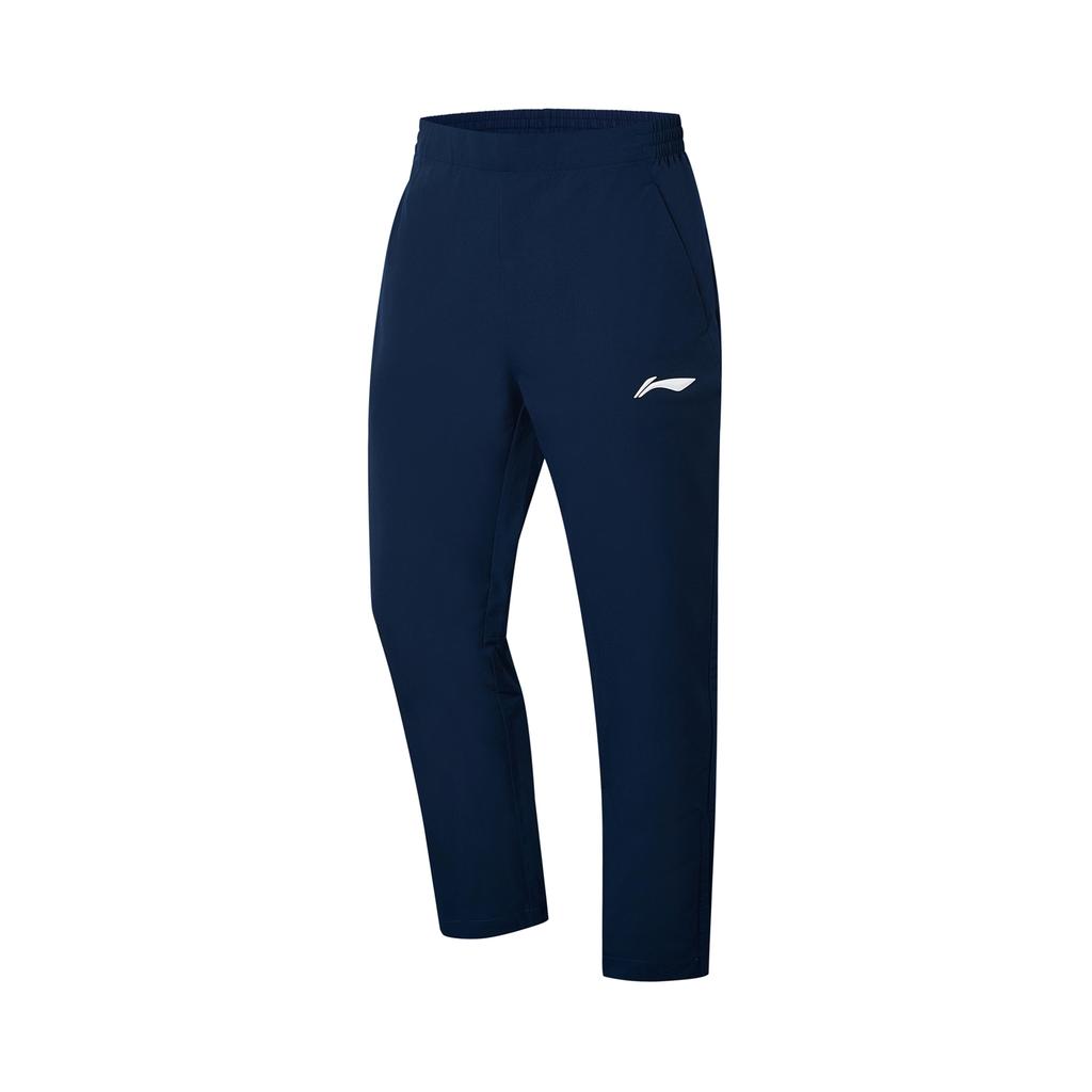 Li Ning National Team Champion Series Letter Mid-Rise Straight Casual Pants Unisex Pants Guangdong-Blue AYKT125-1